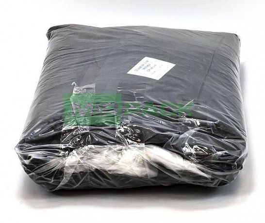 Мешки для мусора 120 литров, 30 мкм, в пачках 200 шт. черные - 2х слойные, до 25 кг - Вид 3